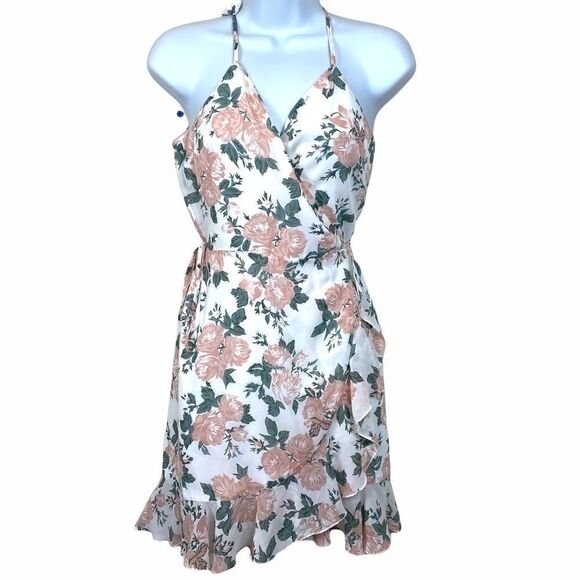 Lovers + Friends Floral Wrap Dress Revolve Bridal - Picture 1 of 5